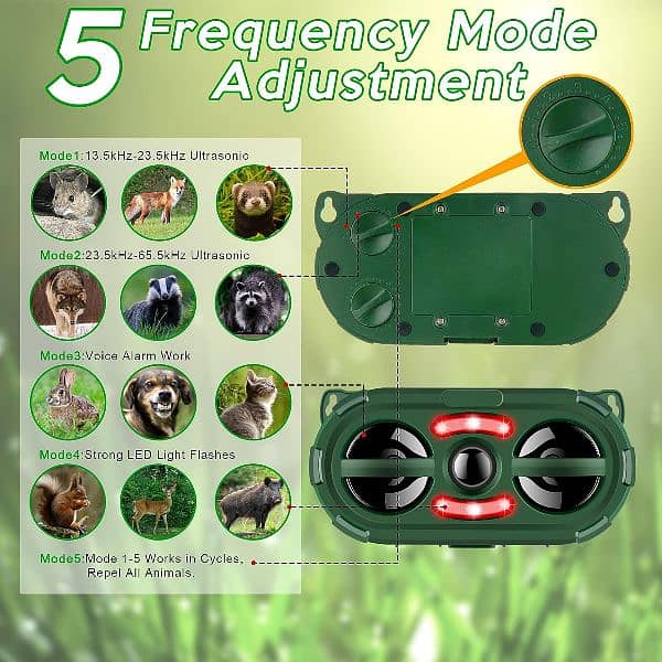 outdoor Solar birds Ultrasonic Animal Repeller Pest control waterproof 5