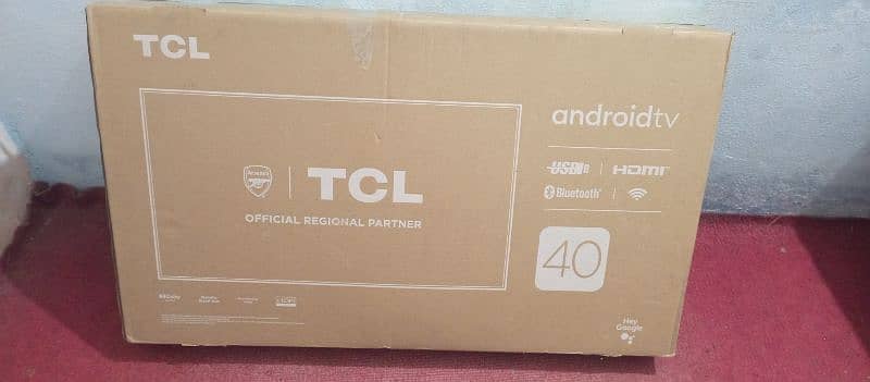 tcl 40 android led  gogle tv just new not use full warnty voice remote 0