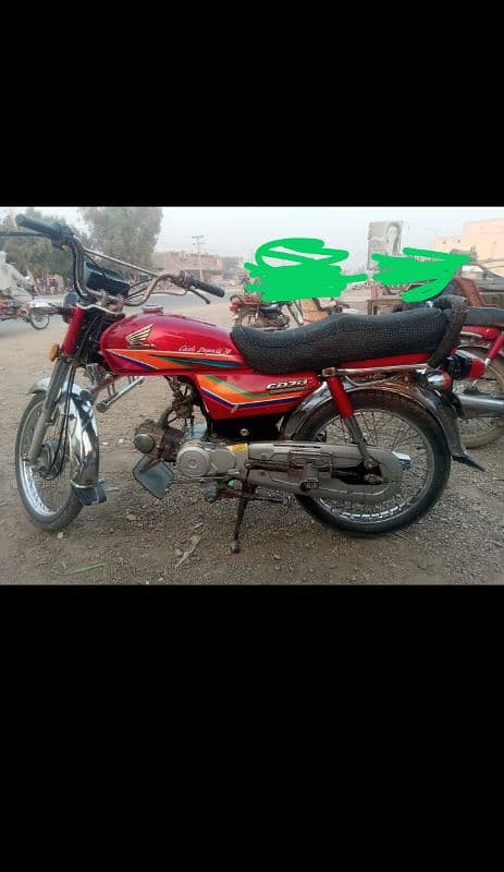 Honda motorcycle CD 70 used 2012 0