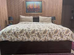 double bed pure ( sheesham wood )