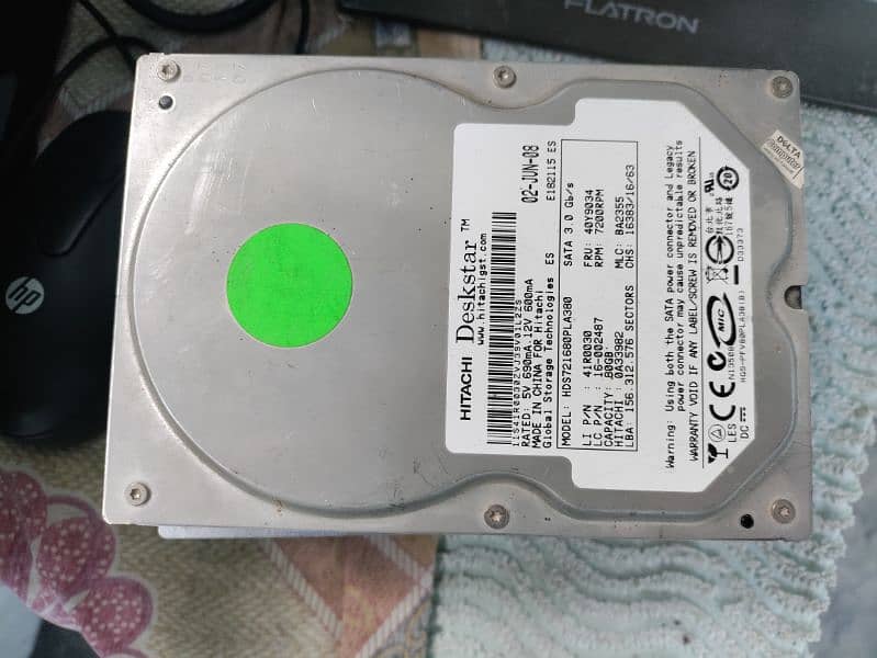 Branded HARDDISK 80, 160, 250 , 500gb good working win 10 installed, 1