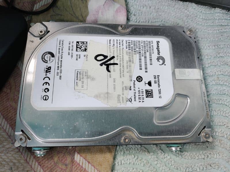 Branded HARDDISK 80, 160, 250 , 500gb good working win 10 installed, 2