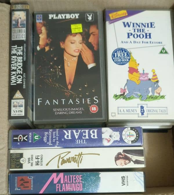 VHS cassettes or VCR cassettes available 3