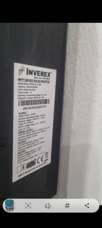 inverex inverter 3.2kv 4000W for sale A one condition main. 2