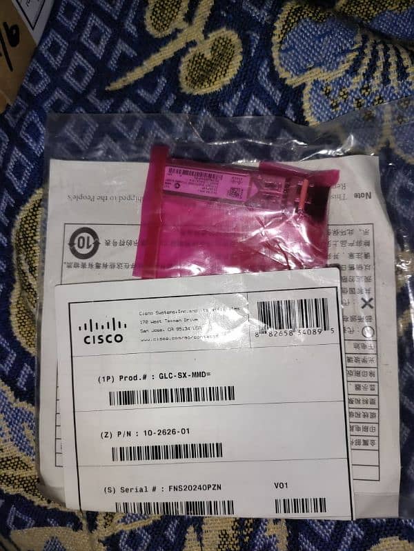 Cisco SFP GLC-SX-MMD & Fiber patch cords 2