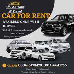 Rent A Car /Car Rental/ With Driver/ Coaster/Alto/Gli/ Civic /Collora