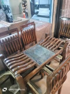 Dining table set with 6 chairs