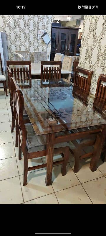 Dining table set with 6 chairs 1