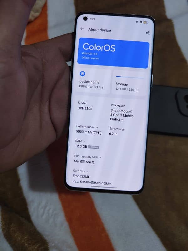 OPPO FIND X5 PRO 12GB 256GB GOBAL PHYSICAL DUAL SIM NON PTA GEN 1 4