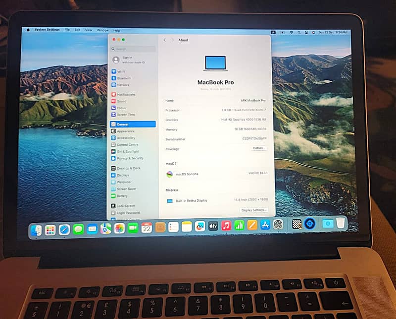 MacBook Pro "Core i7" 2.2 15" Mid-2015 1