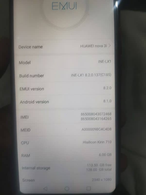 Huawei nova 3i 6/128 4