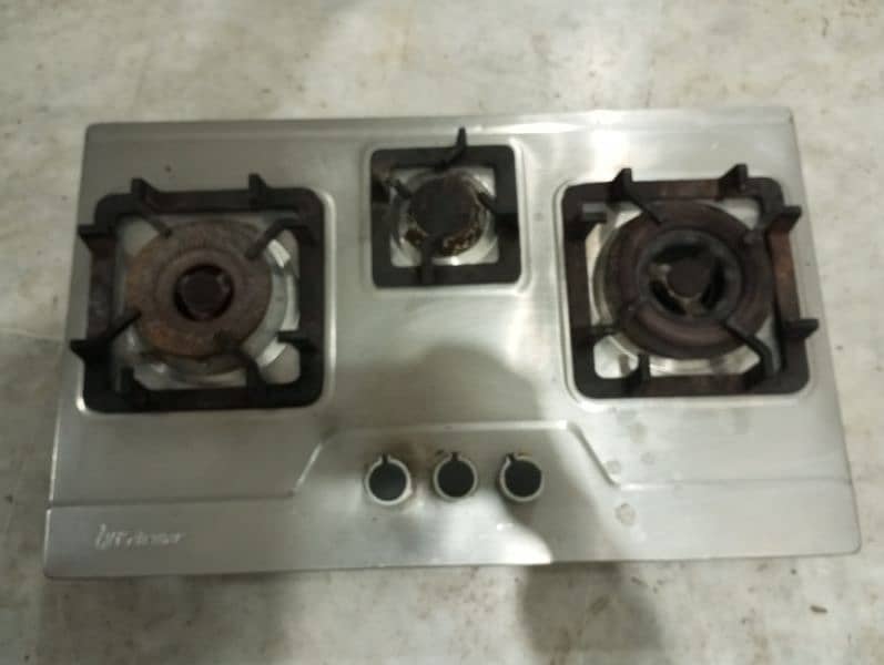 Automatic Gas Hob with Three Burners 1