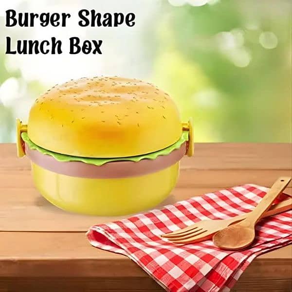 Burger Shape Lunch Box 0