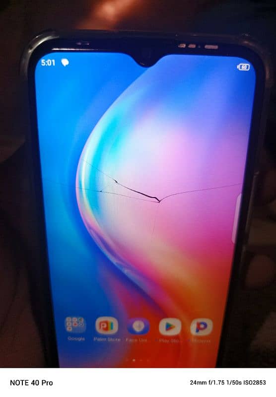 Tecno spark 4 3/32 only set Glass change and crack 2