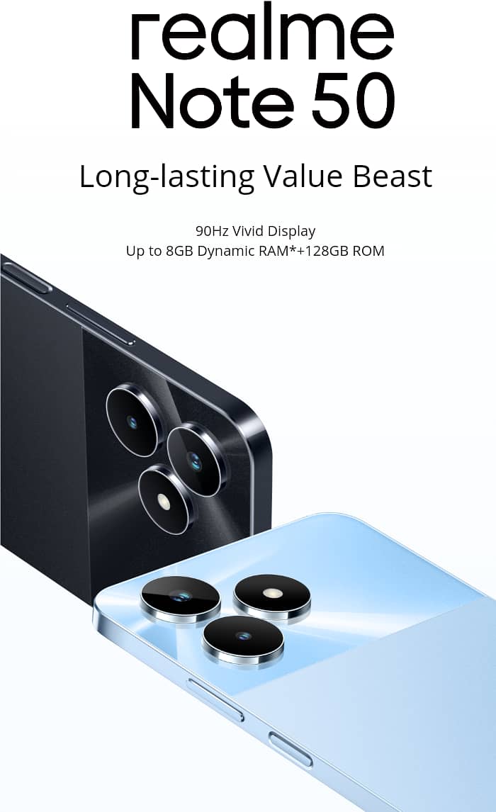 REALME NOTE50 8GB/64GB-- BLACK COLOR 0