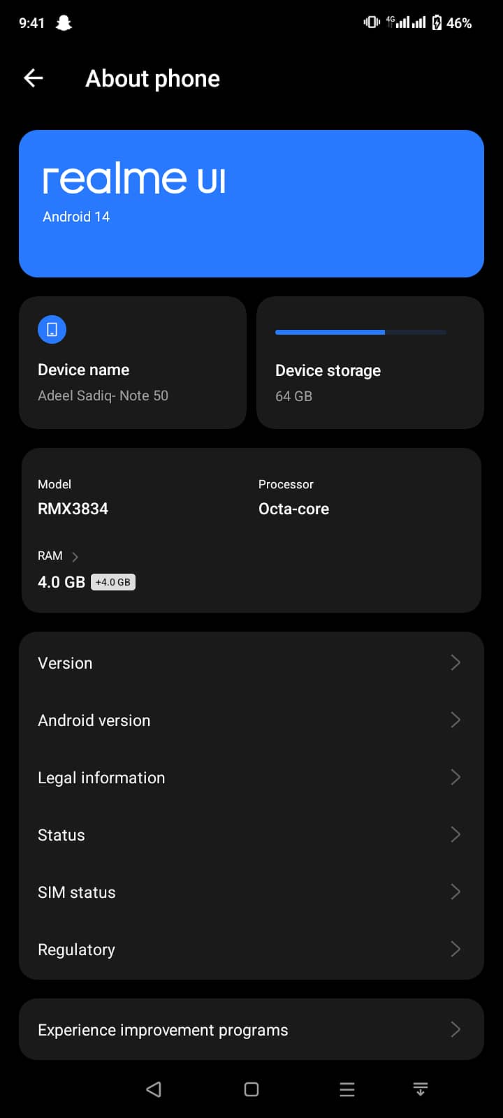 REALME NOTE50 8GB/64GB-- BLACK COLOR 1