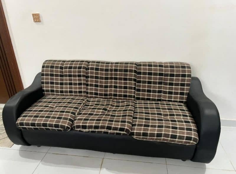 fabric/lather 7 seater sofa 1