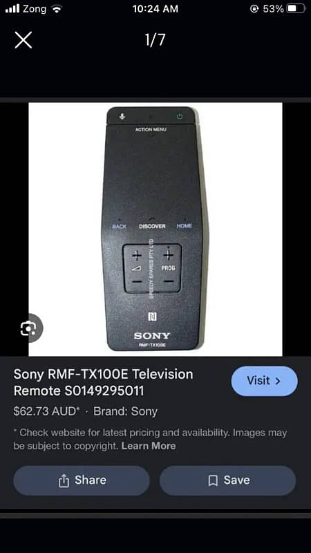 Sony android Bluetooth voice control touch remote control 3