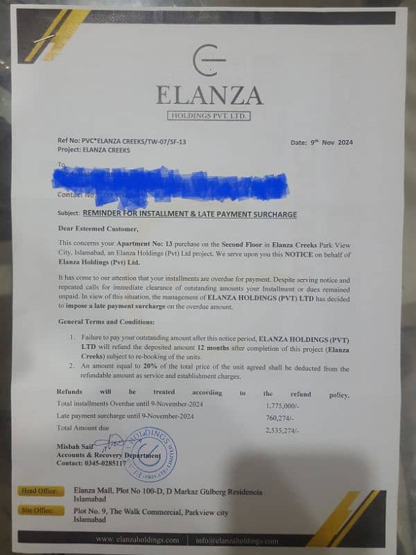 FILE OF 1 BED APARTMENT IN ELANZA CREEKS PARK VIEW CITY FOR SALE 0