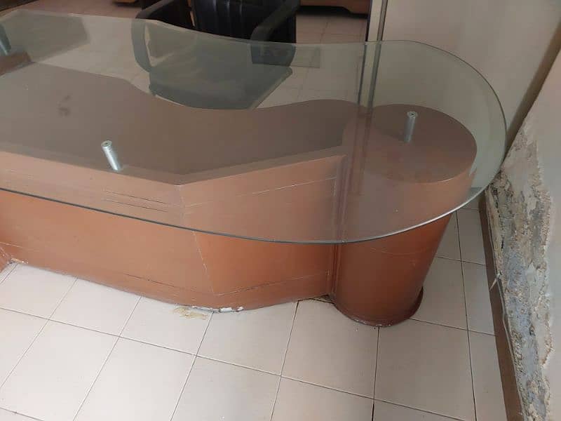 executive table glass top 1