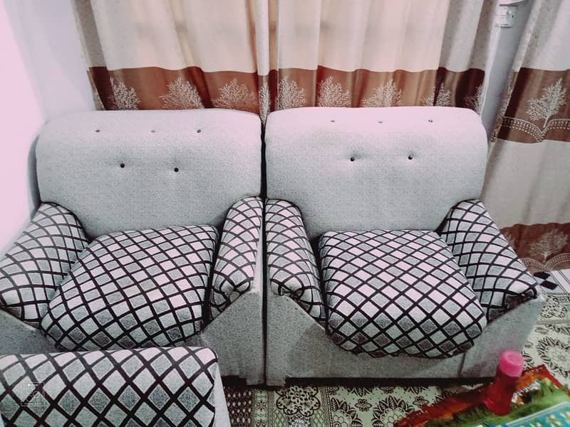 5-Seater Sofa Set with Cover 9