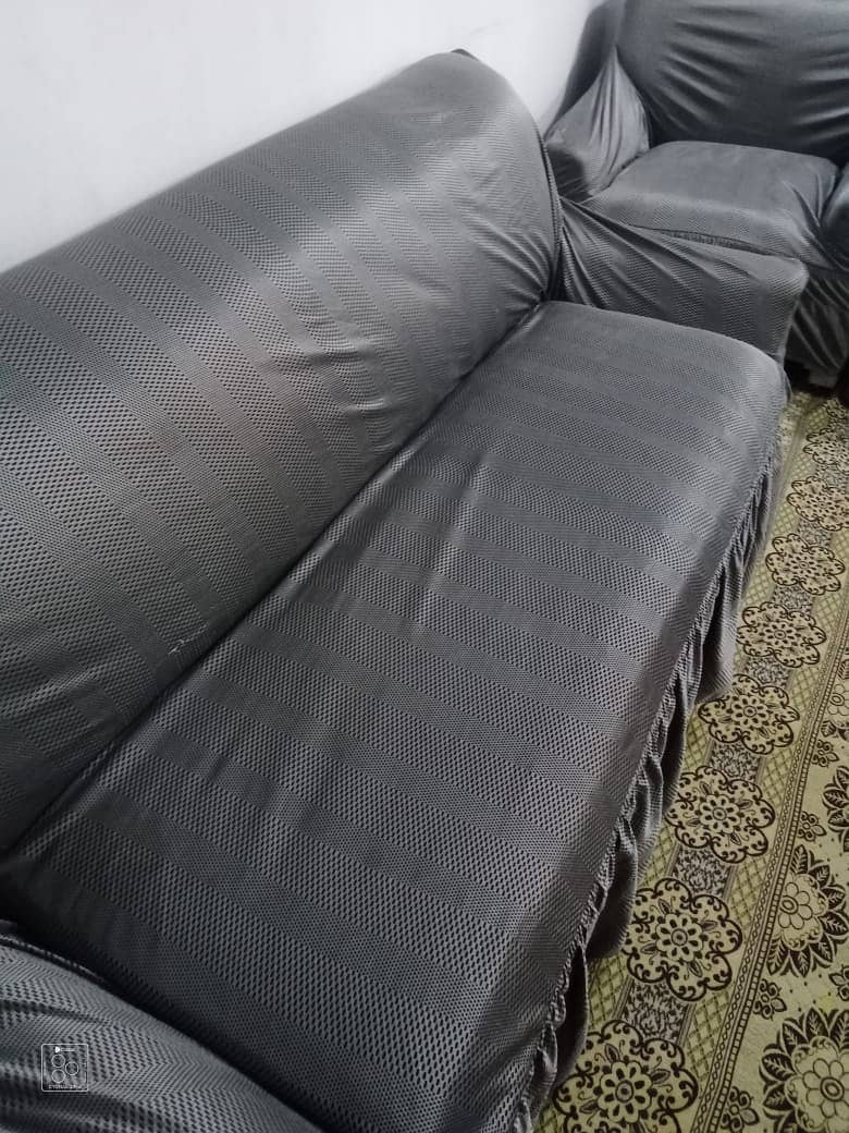 5-Seater Sofa Set with Cover 12