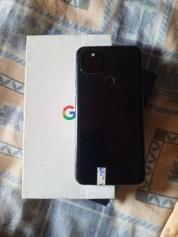 Google Pixel 5 With Box & Imported Charger 10/9.5 Condition 0