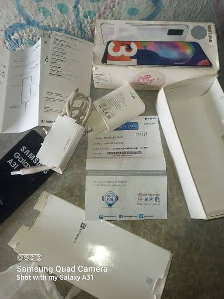 Samsung a31 complete box no open 8