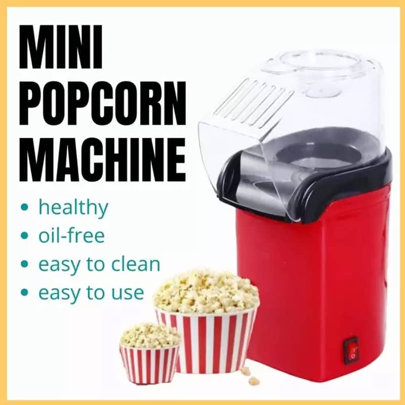 EASY, FAST, and DELICIOUS! Our Mini Hot Air Popcorn Machine 0