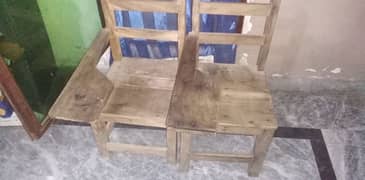 wooden chairs