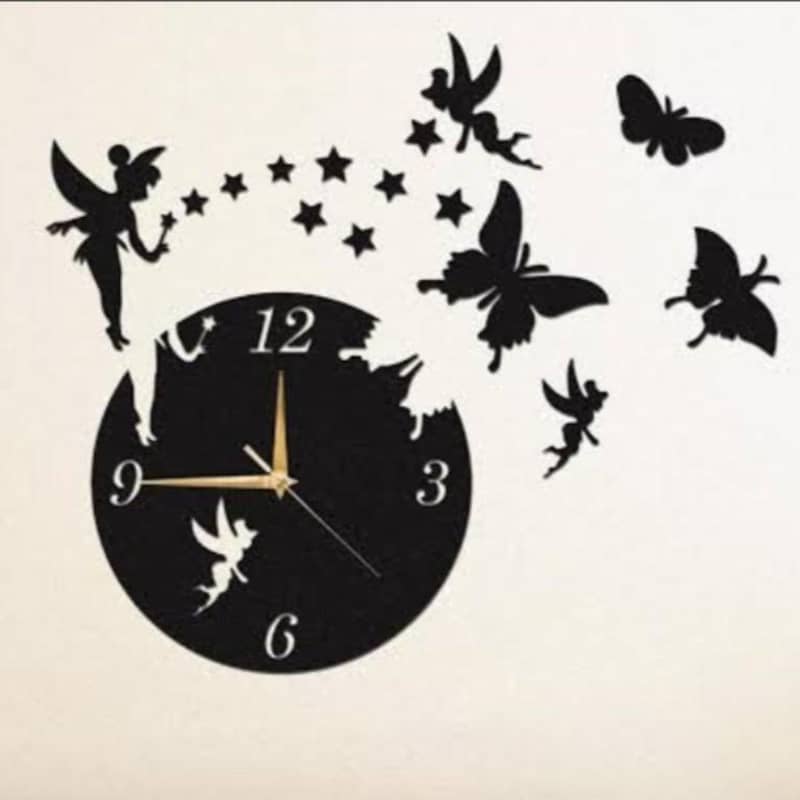 Fairy Clock For Decorate Your Wall 03157445443 0