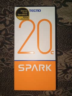 Tecno spark 20c complete accessory whet complete box