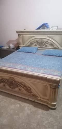 Double bed/King size bed/Bed set/Wooden bed/Mattress