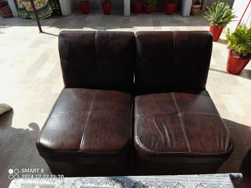 7 seater Sofa set Leather 2