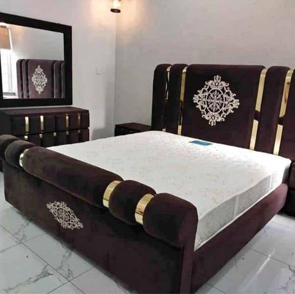 dubal bed wooden beds Turkish design on factory rets 6