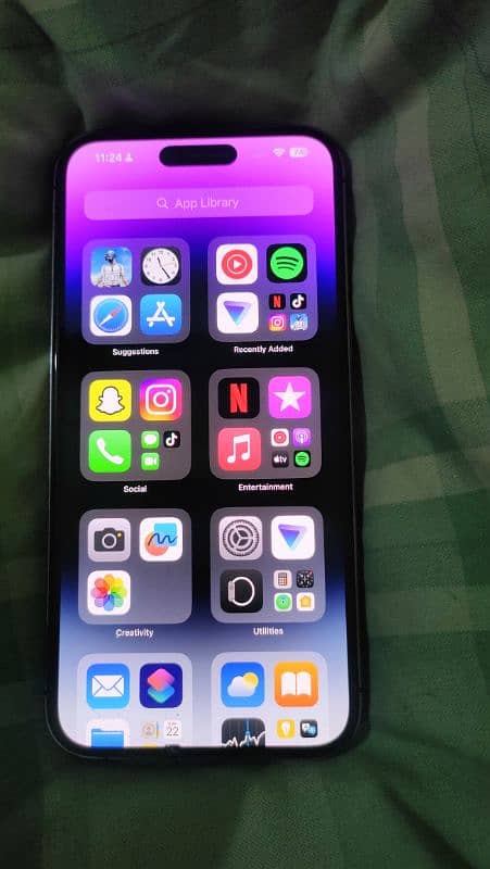 apple iphone 14 pro max jv 256 gb. LLA USA model deep purple 7