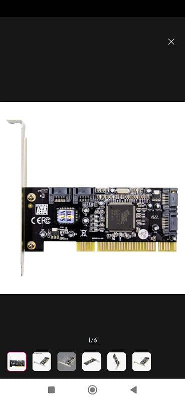 Tuneway SATA PCI 4 Port Expansion Card SATA Controller Pci Raid Card 2