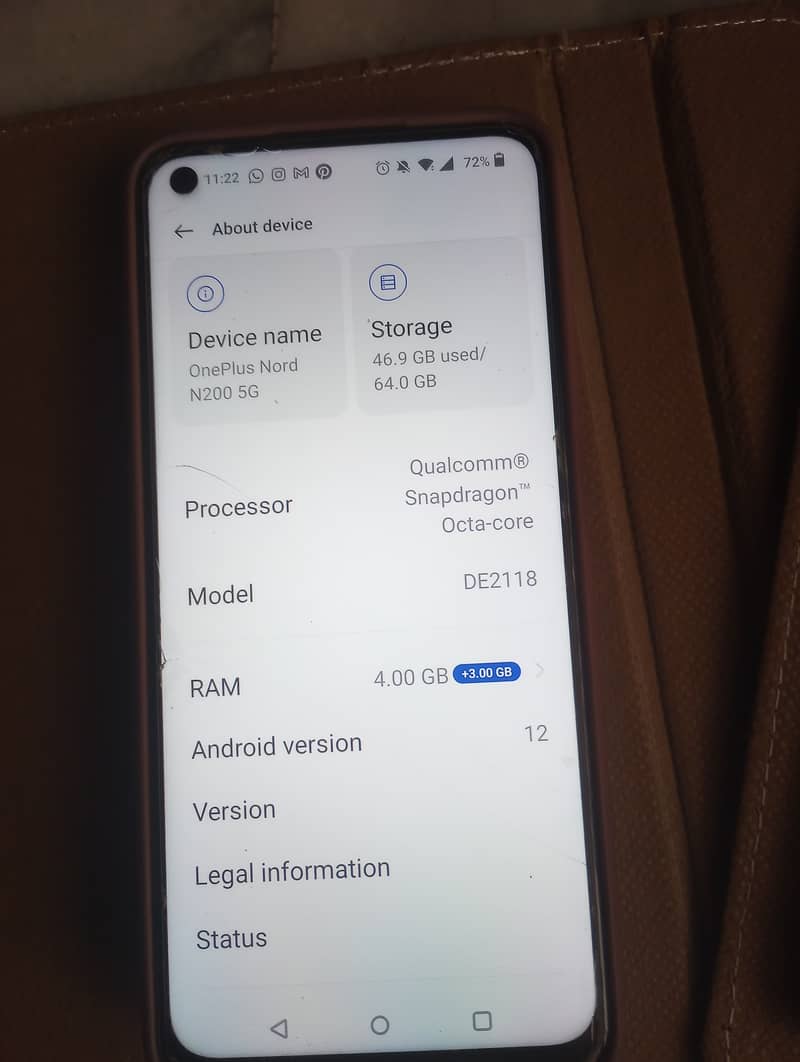 One Plus Nord N200 5g 4