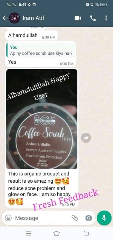 coffee scrub is best for Acne and sacrs herbal products 7