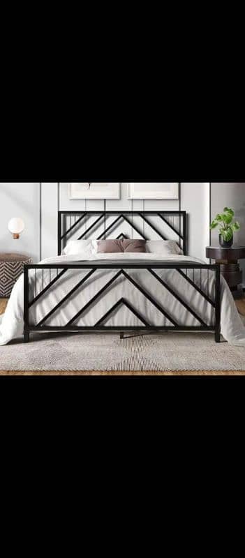 Iron bed / iron bed dressing side table / Double bed /Bed /  Furniture 14