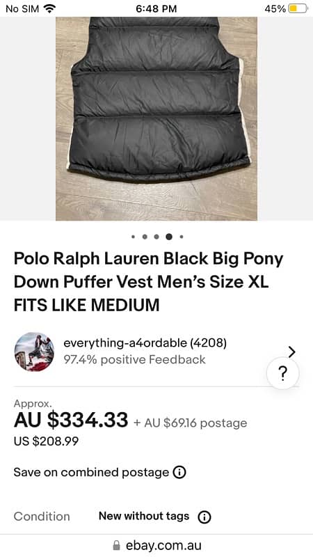 Polo Ralph Lauren big pony down puffer jacket 11