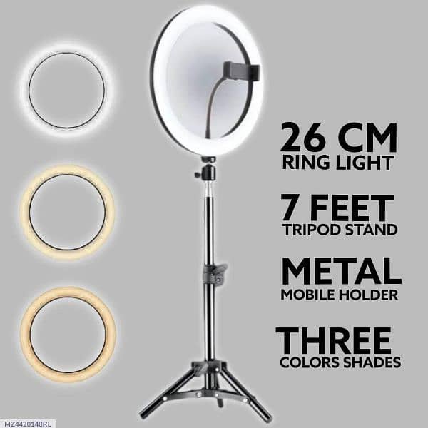 26cm ring light with tripod stand 0