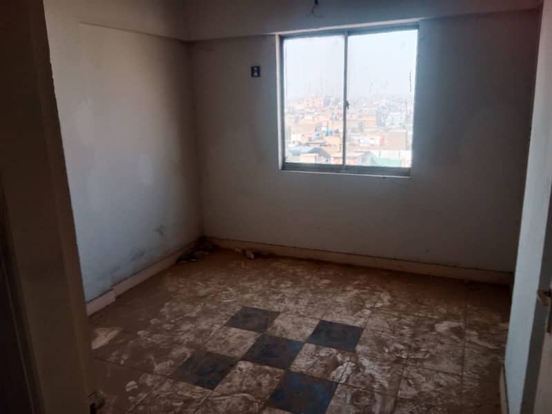 3 ROOMS FLAT FOR SALE IN NEW BUILDING AL-GHAFOOR SKY TOWER SECTOR 11 A NORTH KARACHI 12