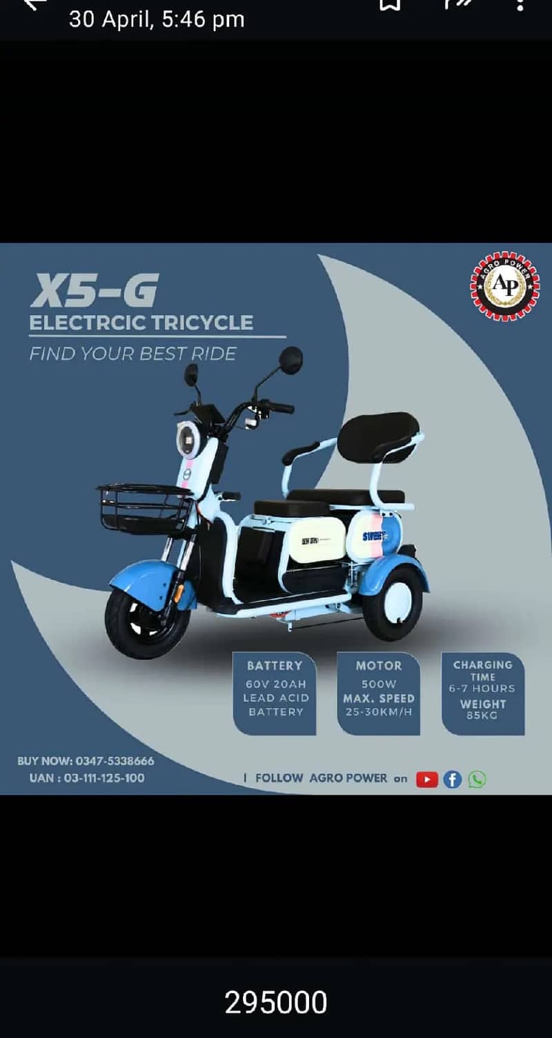 X5-G Electric Scooty Model 2024 0