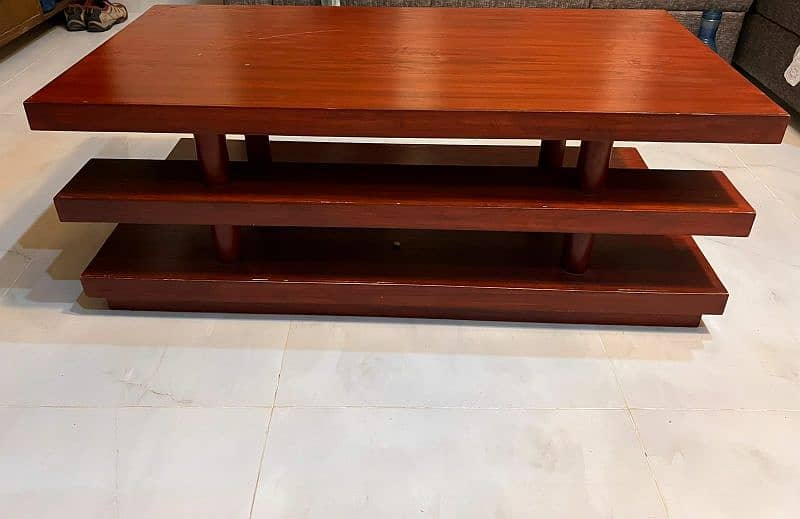 Heavy Wood Center Table/Side Table/Console Table 1