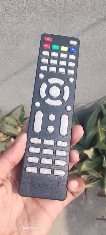 Dish antenna, receiver and tv remote 7