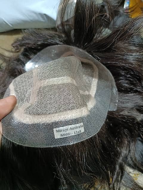 Australian mairaj hair patch with natural hair line 1