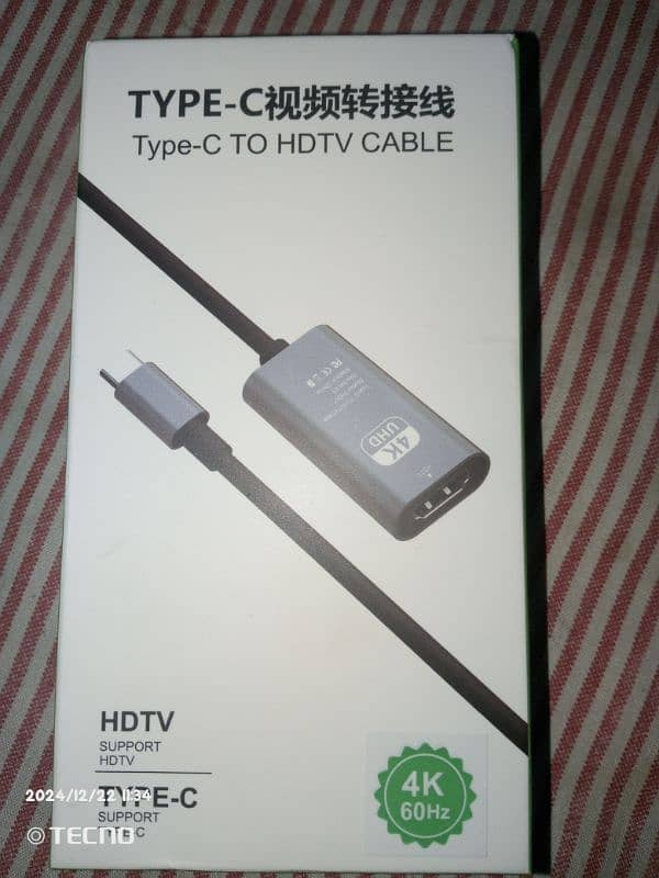 Type _C To HD TV cable 4k 60Hz 0