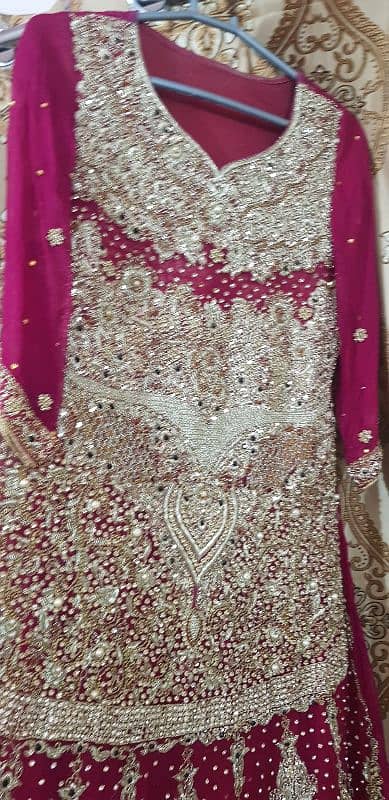 Bridal dress /Baraat maxii/wedding dress /walima maxii 4