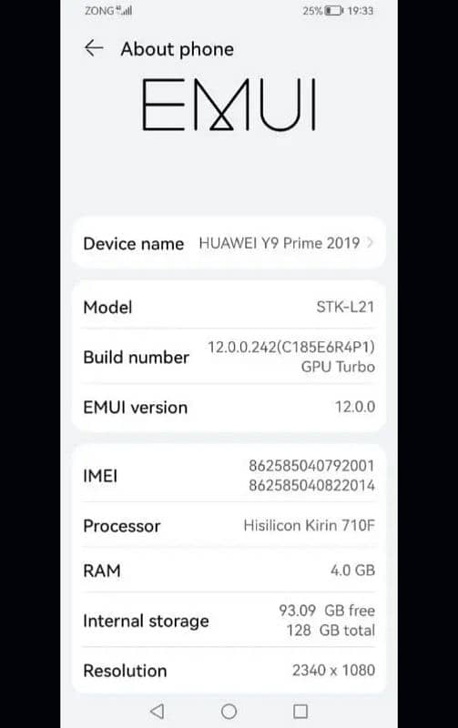 Huawei y9 Prime 4 128 Exchange availible 7